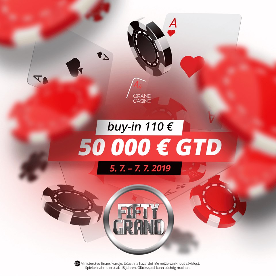 V červencovém Fifty Grand se hraje o €50,000 GTD