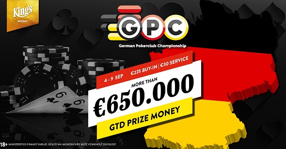 German Pokerclub Championship odstartuje zářijovou sezónu v King's
