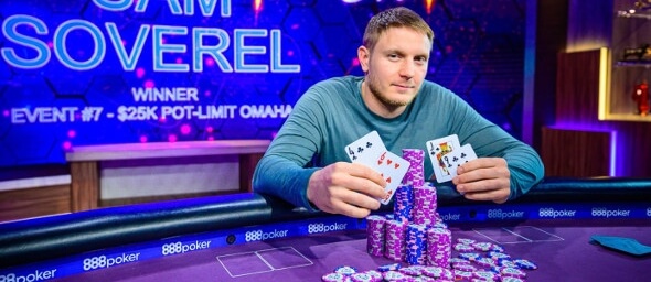 Soverel vítězí ve $25k PLO Poker Masters a předhání Kornutha
