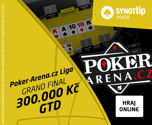 Poker-Arena liga - V neděli se hraje o 300,000 Kč!