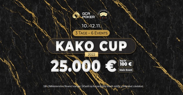 6 turnajů ve 3 dnech má na programu KAKO Cup v GCA