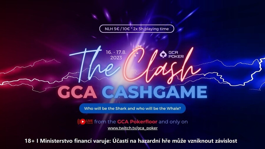 The Clash GCA Cashgame odehrají pozvaní hosté na limitech €5/€10