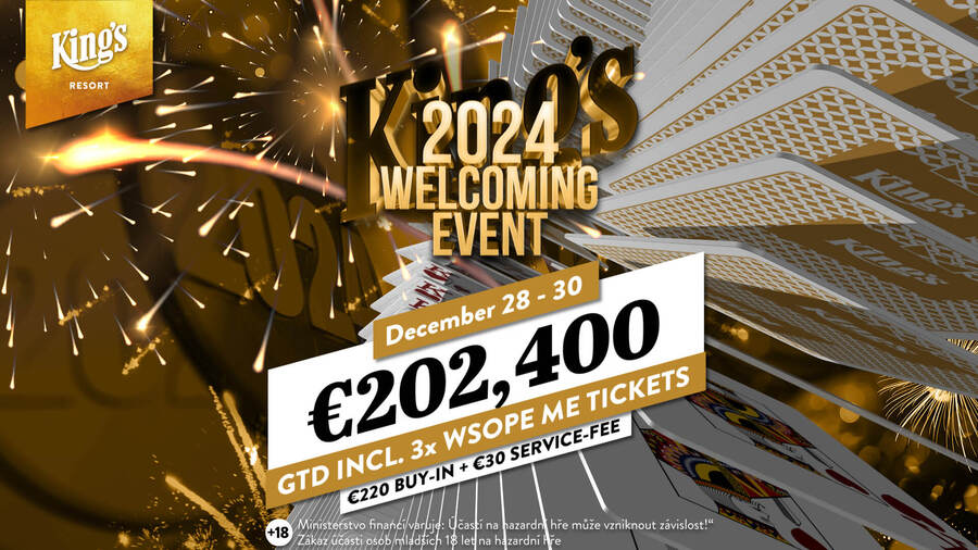 Turnajový rok bude v Rozvadově zakončen King’s 2024 Welcoming Eventem s odpovídající garancí €202.400