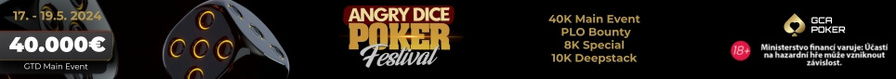 Angry Dice Poker Festival od 17. do 19. května v Grand Casinu Aš