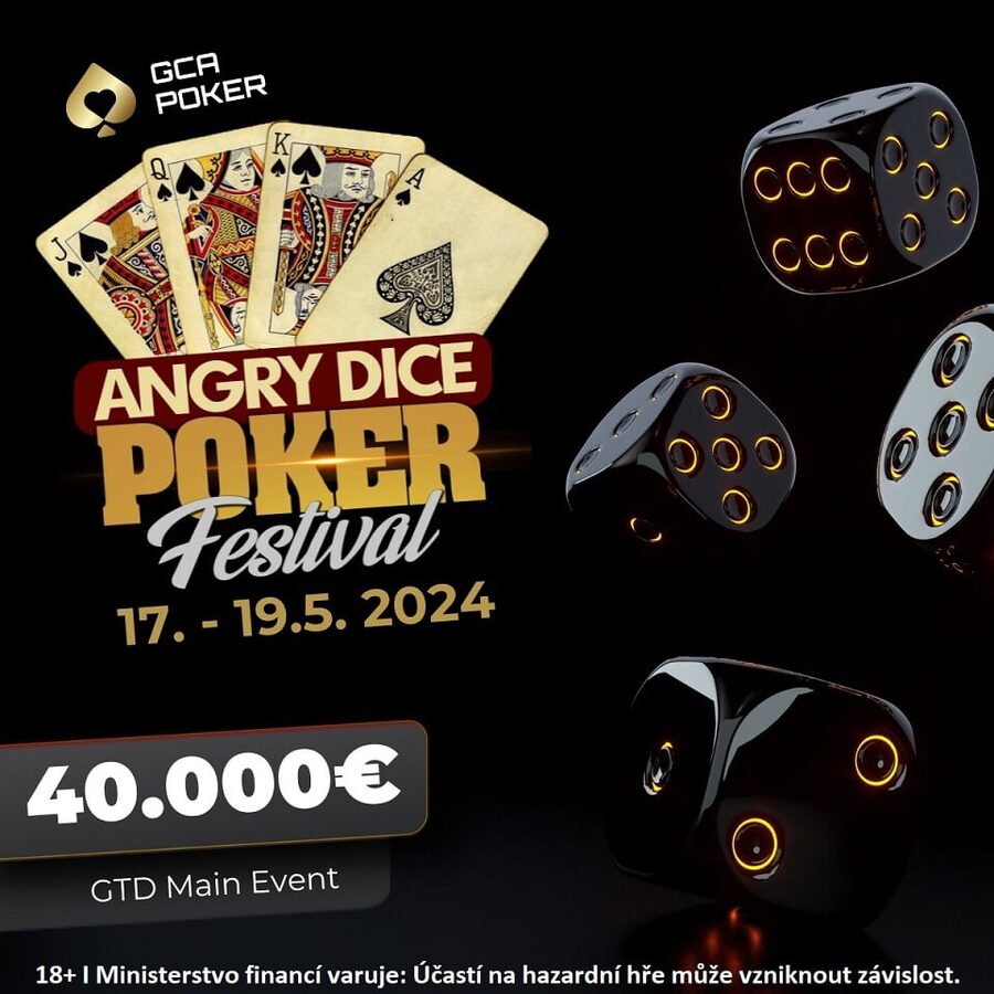 Angry Dice Main Event v GCA garantuje tento týden €40.000