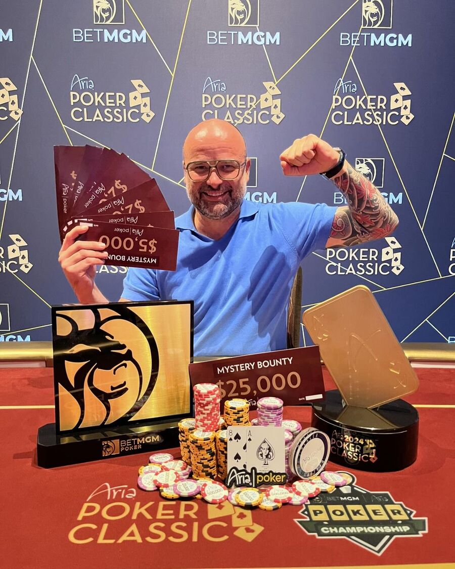 Lukáš Záškodný vyhrál Mystery Bounty turnaj v resortu Aria Las Vegas