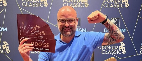 Lukáš Záškodný vyhrál Mystery Bounty turnaj v resortu Aria Las Vegas