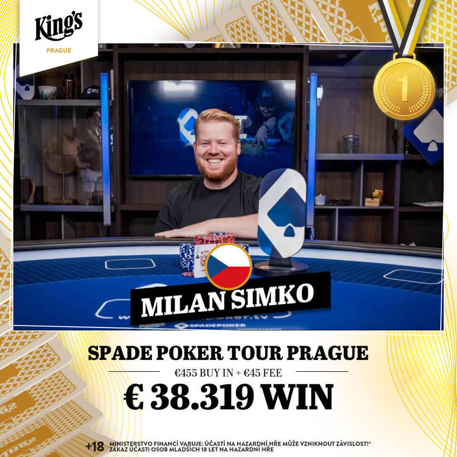 Milan Šimko králem SPT Prague €150K GTD eventu