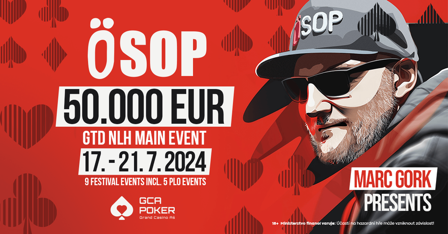 Festival ÖSOP přiváží do Grand Casina Aš €50.000 GTD Main Event