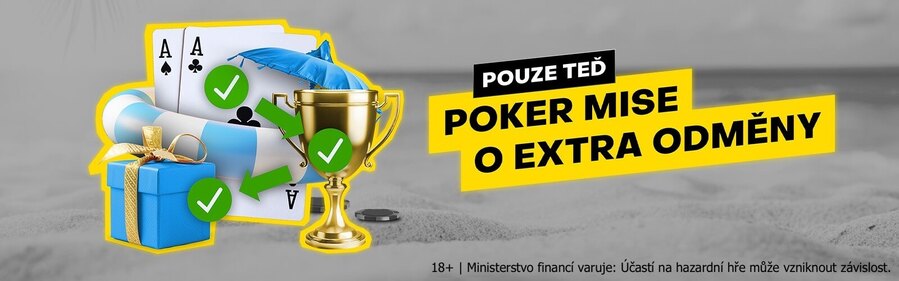 Vyberte si jednu ze čtyř poker misí na herně Fortuna Poker