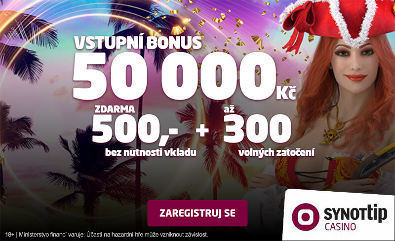 SynotTip Casino nabízí štědré vstupní bonusy