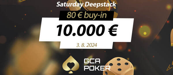 Klasický týden v Grand Casinu Aš zakončí Saturday Deepstack s garancí €10.000