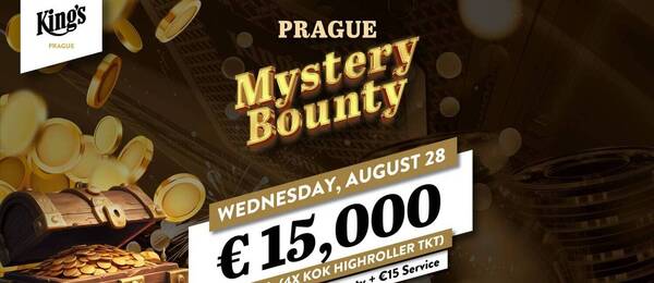 Středeční Mystery Bounty garantuje v King’s Prague €15.000