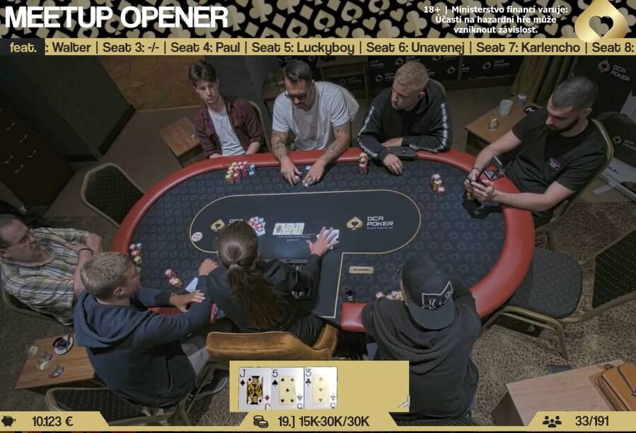 3 Češi ITM v ašském Meetup Poker Openeru