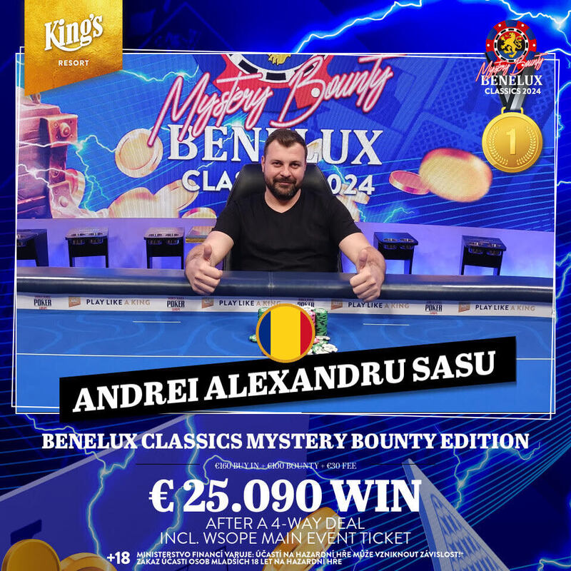 Titul z Belenux Mystery Bounty Main Eventu v King’s jede do Rumunska