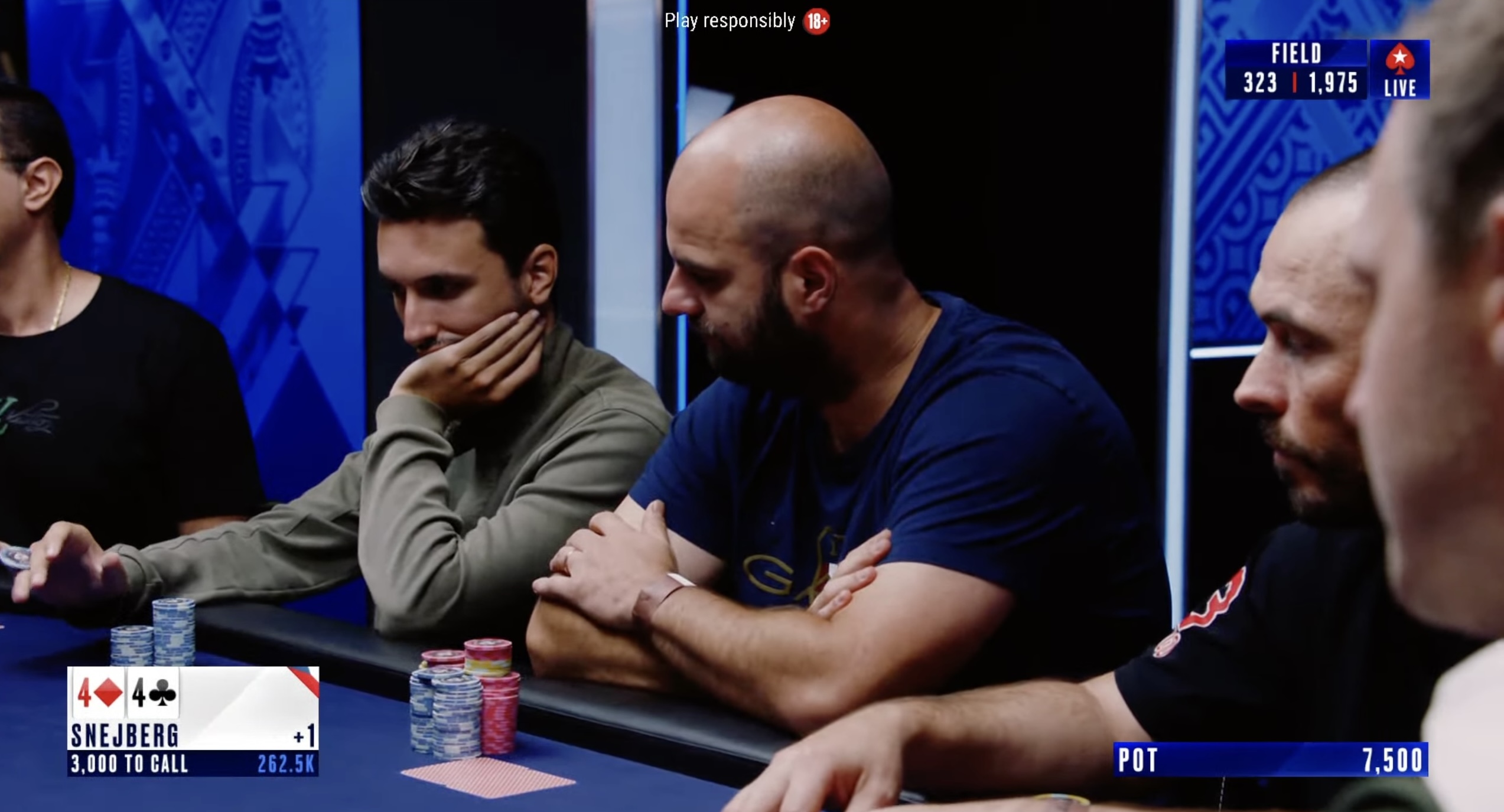 Josef Šnejberg u TV stolu EPT Barcelona 2024 Main Eventu