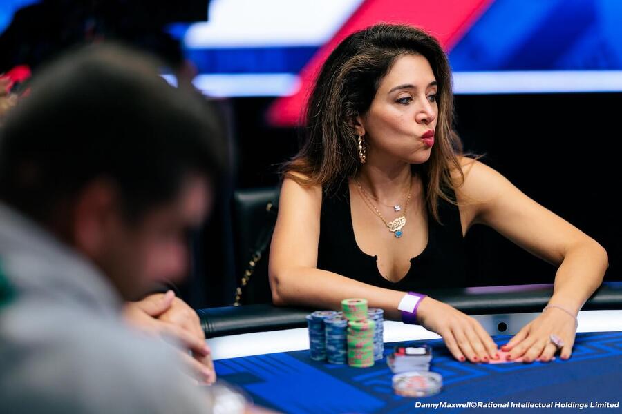 Rania Nasreddine během EPT Barcelona 2024 Main Event Day 4