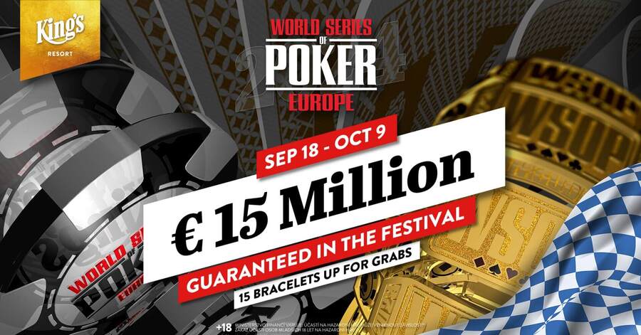 World Series of Poker Europe 2024 v King’s Casinu Rozvadov