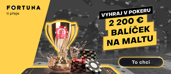 Na Fortuně probíhá online kvalifikace o balíček na Malta Poker Festival