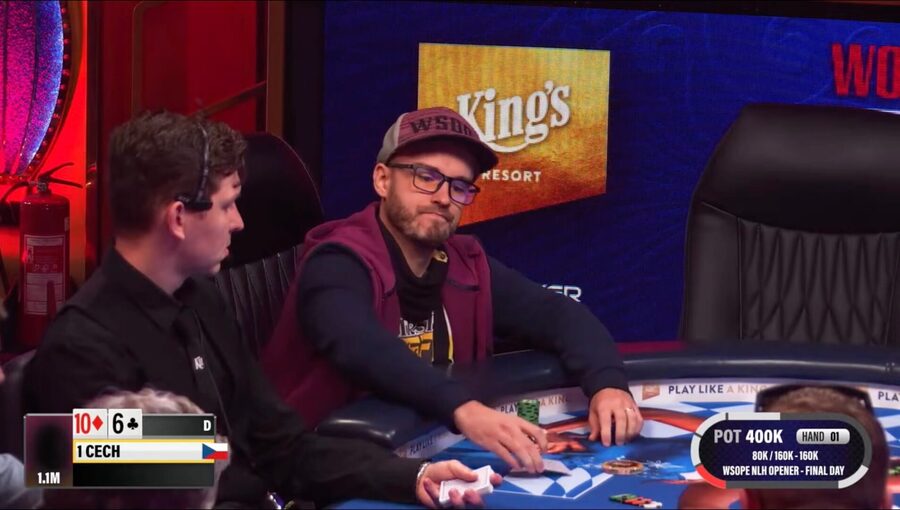 Vítězslav Čech se mihl i na TV stole finále WSOPE Openeru