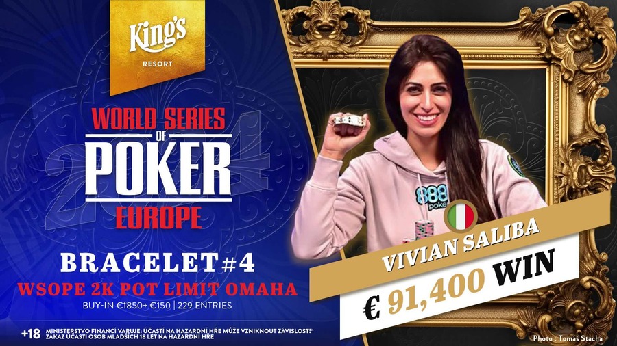 Vítězka WSOPE 2K PLO náramkového eventu v King’s