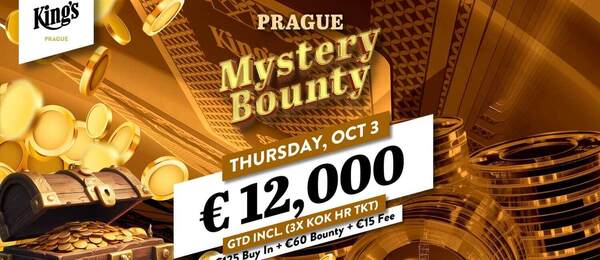 Ve čtvrtek je v King’s Praha na programu Mystery Bounty event