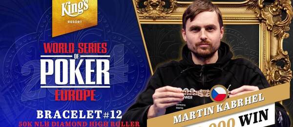 Martin Kabrhel vítězem WSOPE Diamond High Rolleru