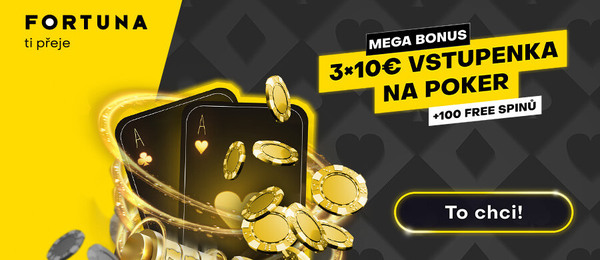 Fortuna Poker navyšuje vstupní bonus za vklad