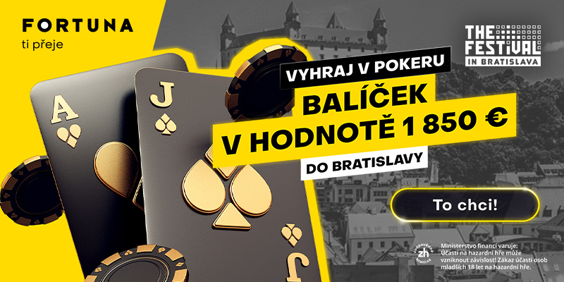 Na Fortuna Pokeru se můžete kvalifikovat na The Festival Bratislava 2024