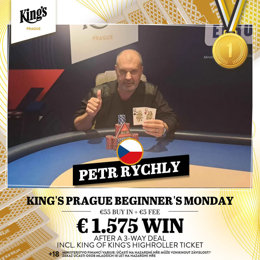 Petr Rychlý vítězem King’s Prague Beginner’s Monday