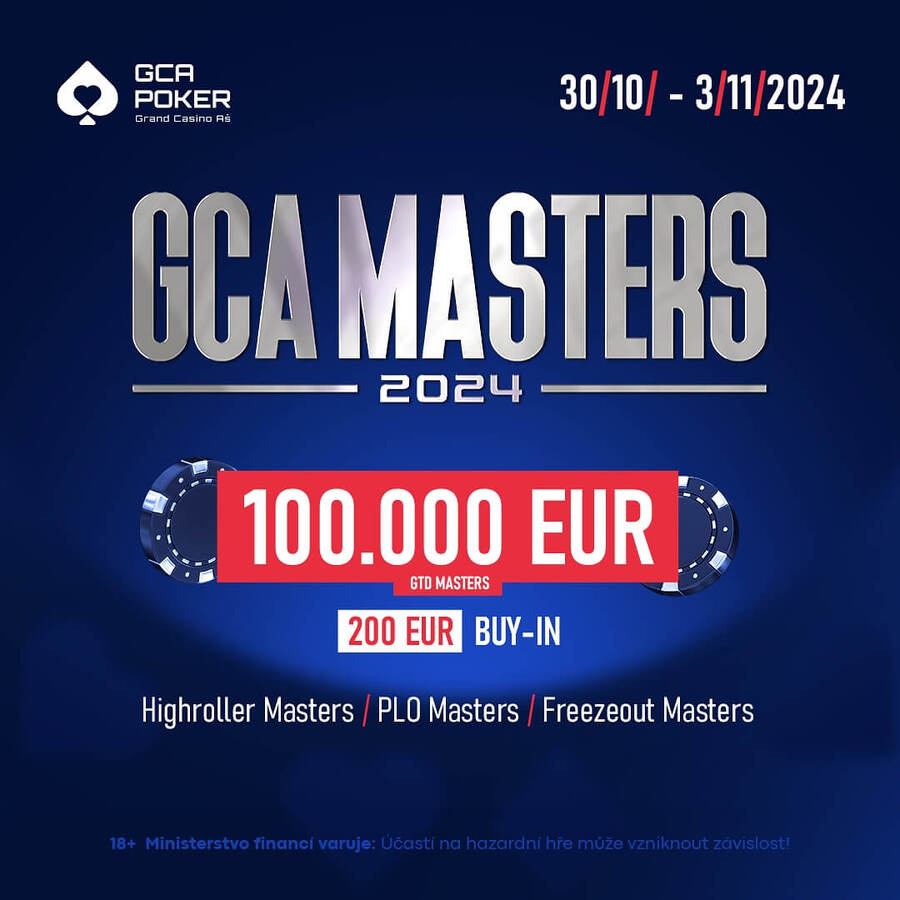 V Grand Casinu Aš se hraje GCA Masters s garancí €100.000