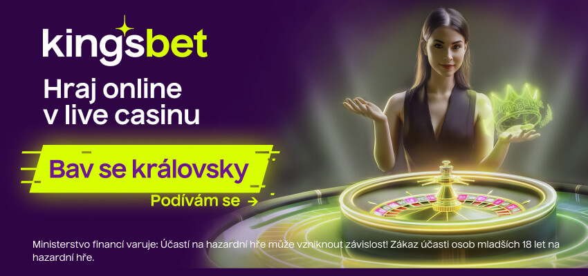 Kingsbet herna nabízí live i online casino se vstupními bonusy