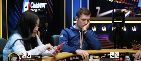 Roman Hrabec během $40K Mystery Bounty Day 1 na Triton Poker Series Monte Carlo