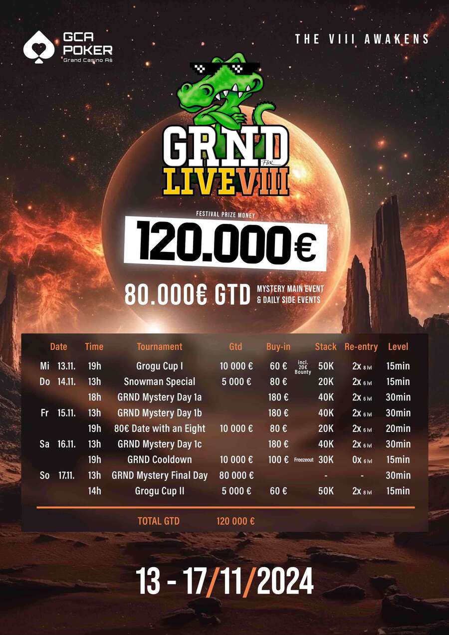 Program GRND festivalu v Grand Casinu Aš