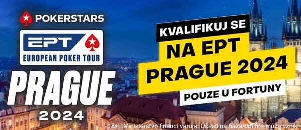 Na Fortuně se rozjela online kvalifikace na EPT Praha 2024