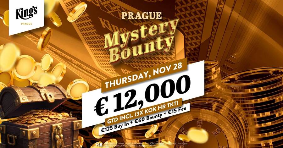 Mystery Bounty v King’s Casinu Praha garantuje prize pool €12.000