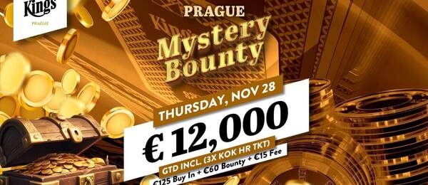 Mystery Bounty v King&#039;s Casinu Praha garantuje prize pool €12.000