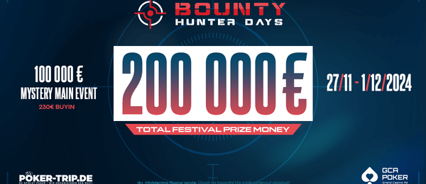 Bounty Hunter Days v GCA garantuje celkem €200.000