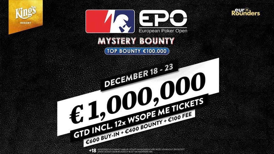 Pokerová série EPO garantuje prize pool v Main Eventu ve výši €1M