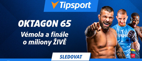 Sledujte Oktagon 65 s Karlosem Vémolou živě na Tipsport TV