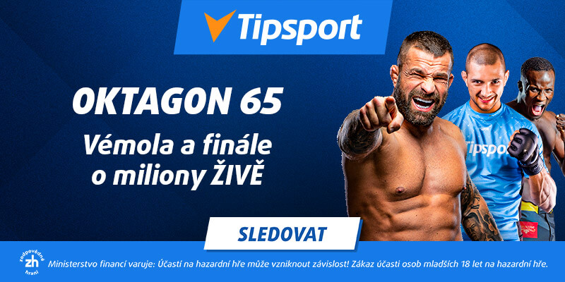 Sledujte Oktagon 65 s Karlosem Vémolou živě na Tipsport TV