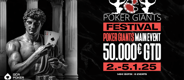 Poker Giants Main Event garantuje prize pool minimálně €50.000