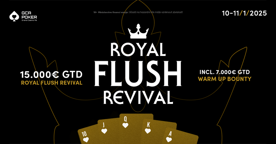 Royal Flush Revival zakončí program před rekonstrukcí kasina