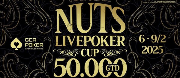 Nuts Livepoker Cup garantuje prize pool minimálně €50.000