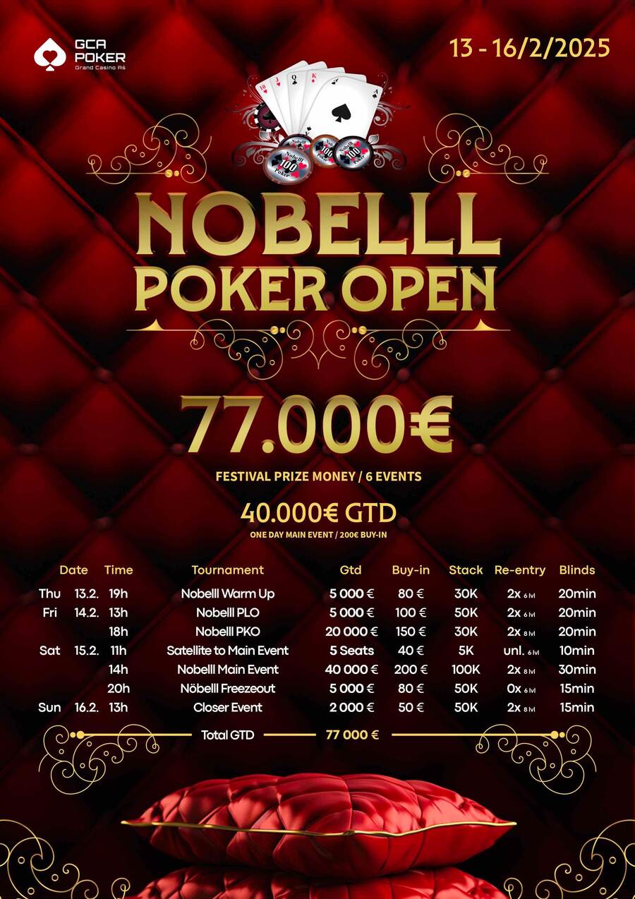 Program turnajů Grand Casino Aš