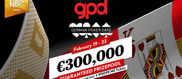 Main Event German Poker Days garantuje minimálně €300.000 prize pool