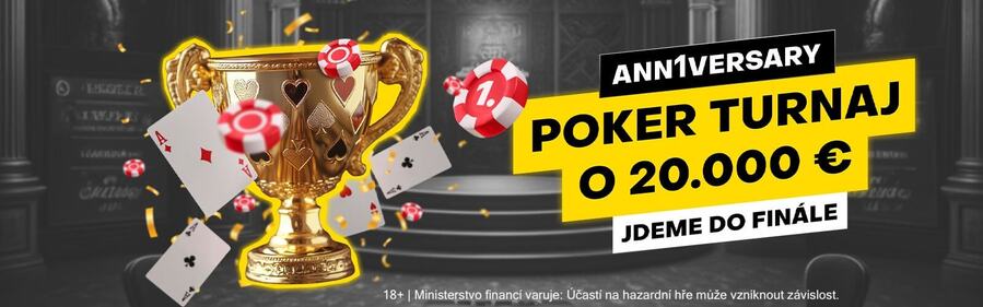 Zahrajte si hlavní narozeninový Fortuna Poker turnaj o €20.000