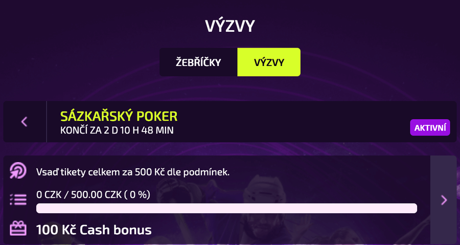 Kingsbet promo akce Sázkařský poker nabízí bonus 100 Kč