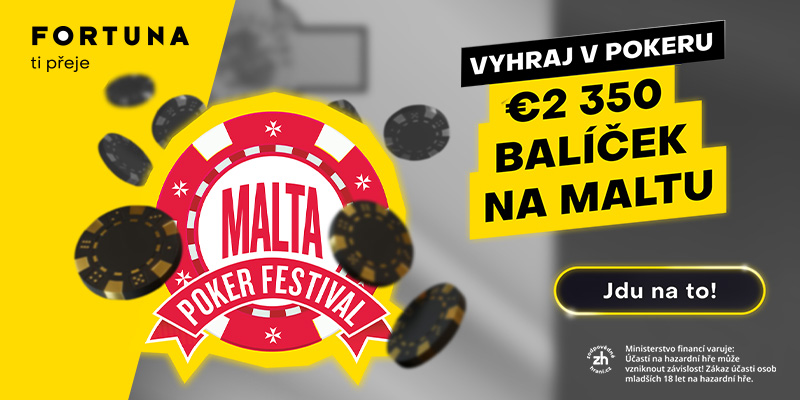 Na Fortuně se opět můžete kvalifikovat na Malta Poker Festival